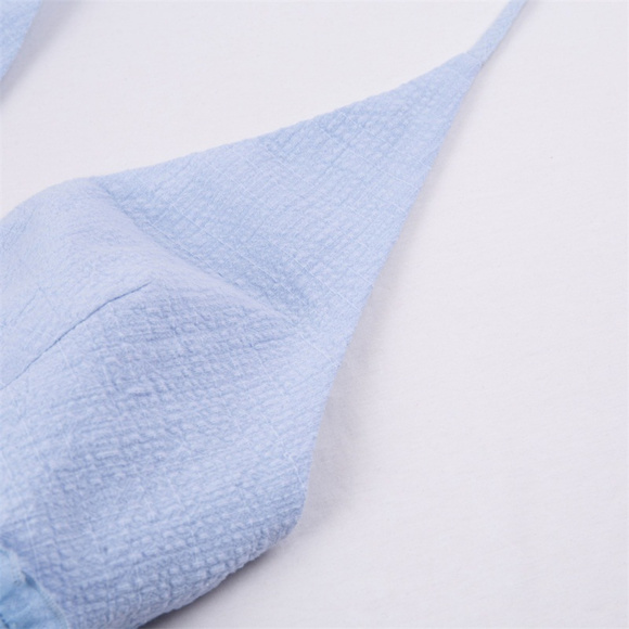 Baby Blue Ruffle Tie Top - Picture 4 of 8